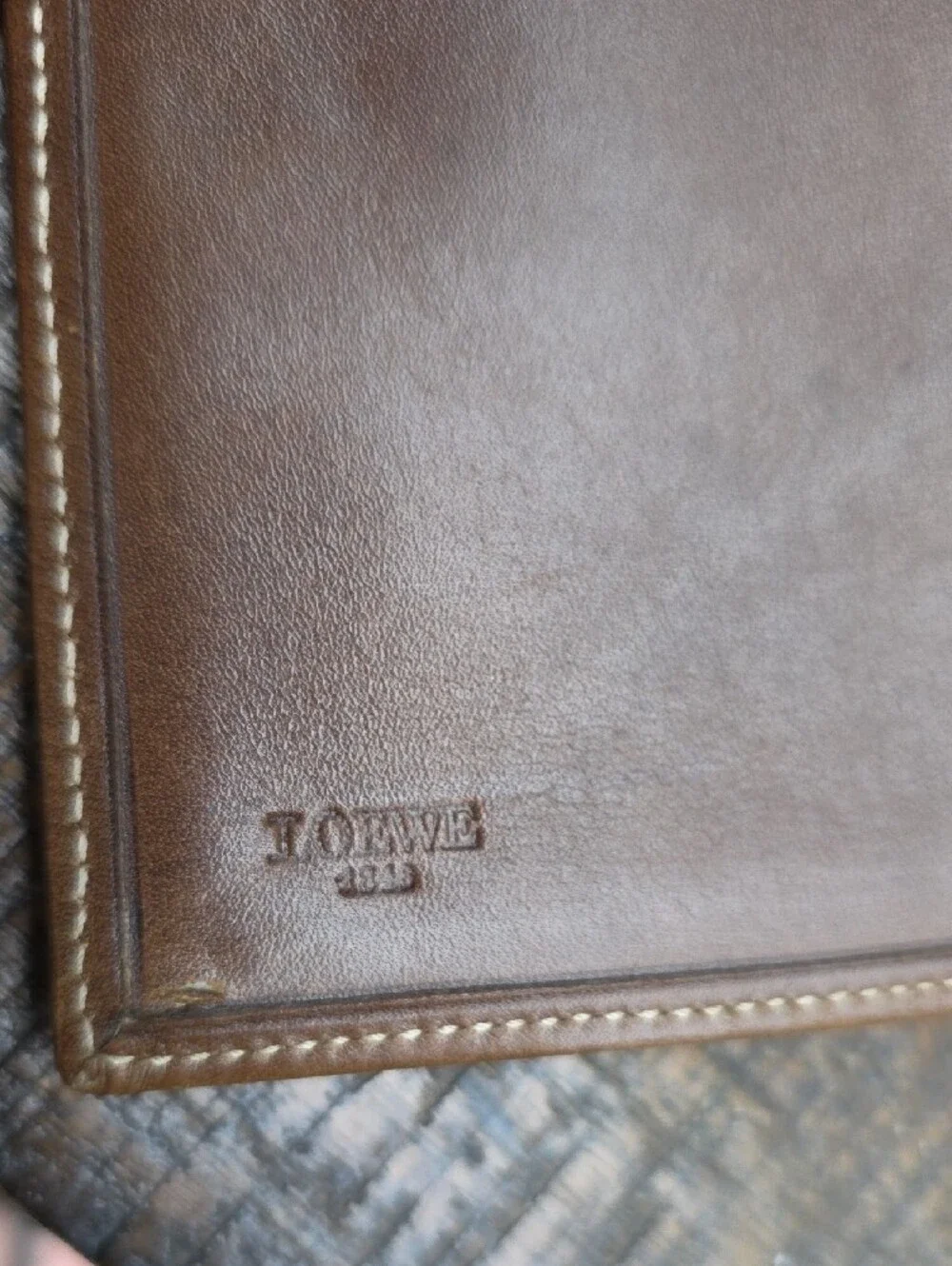 Loewe Anagram Vintage bifold Leather Wallet With Kisslock
